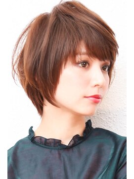 モニカ 西宮北口(Monica) アシメショートエアリーショートグレージュナチュラルボブ