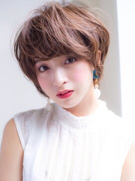 ロンド 表参道店(Lond) ふんわりパーマでお洒落マッシュショート×グレージュカラー＊