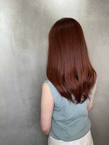 アンダーバーホワイトモデ 河内長野(_WHITE mode)&nbsp;☆ ブリーチなし透明感オレンジ大人レッドカラー