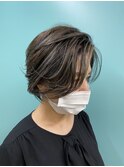 【脱白髪染め】ショートスタイル×ハイライト　by手島