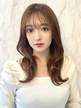 ルームバイシー 新宿(Loom. by Sea) くびれミディアム/レイヤーカット/くびれヘア/ココアベージュ