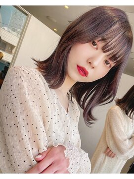エル(elle) ショコラベージュミディアムへアくびれへア★似合わせカット