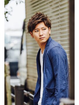 クレスト 近江八幡店(CREST) マッシュツーブロックメンズパーママッシュウルフメンズカット