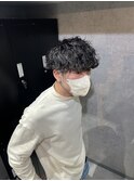 波巻きパーマ