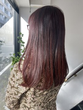 ボンドヘアーアンドスタイル(bond hair&style) ピンクレッド