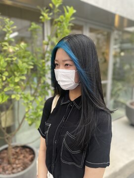 ニト(nito) フェイスフレーミングカラー × ブルーカラー