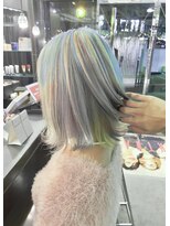 ルカヘアー(Luca hair) 【ユニコーンカラーデザイン×外はねボブ】