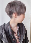 【morio原宿】刈り上げマッシュシルバーカラージェンダーレス