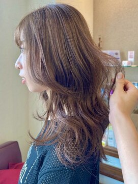 シェール(cher) 柔らかレイヤー/透明感ブラウン【cher西宮北口:MAYA】