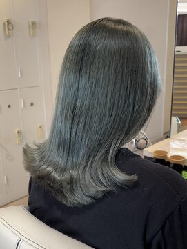 サロンドジョー(salon de joe) ケアブリーチダブルカラーインナーカラーショートボブレイヤー