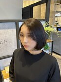 タッセルボブ/ボブ/内巻きボブ/韓国ボブ/顔周りレイヤー