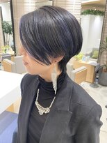 ステアケース 武蔵小杉店(stair:case)&nbsp;大人ツーブロックショート/ネイビーハイライト武蔵小杉/自由が丘