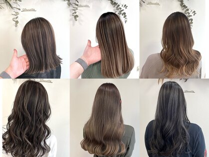 シルエット 美容室の写真