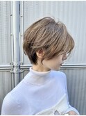 イメチェン外ハネボブ美髪ワイドバングレイヤーショート/大宮