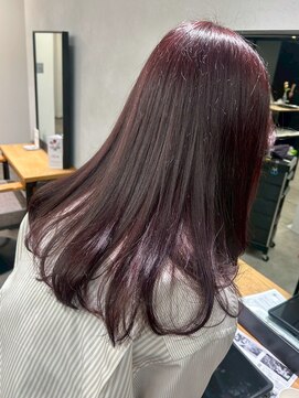 ミュラ(mulah) ブリーチなし暖色カラーバイオレットレッド＊ボルドーカラー