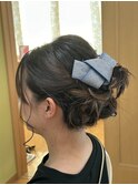 お祭りヘアアレンジ