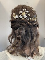 美容室 パペポ(PAPEPO)&nbsp;ハーフアップ+お団子テール　ヘアアレンジ