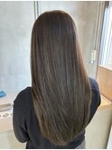 ハイライトカラーミルクティーベージュケアブリーチダブルカラー