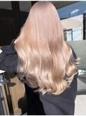 大人シアーベージュミニウルフボブミディアムレイヤー