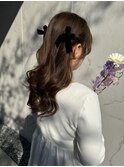 #ヘアアレンジ#ヘアセット#シニヨン#クラゲヘア#