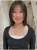 顔まわりレイヤー/森/Nary六角/京都美容室