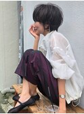 大人女性のニュアンスマッシュショート