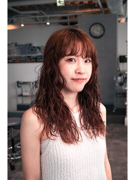 カフ(CAF) CAF河内　ブリーチパーマ　ロングパーマ　パーマ　大阪