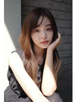 ラグゼ(Luxe) 【表参道/髪質改善】艶髪セミロング×顔まわりレイヤー