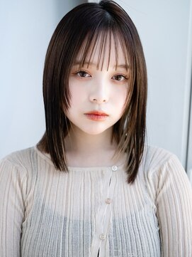 エインアンリー 明治神宮前(AIN.ANLY.) ☆ぱっつん前髪薄めバング長めバング切りっぱなしボブミニボブ