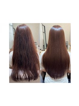 【名駅/半個室】ダメージレスストレートは前髪だけも◎全体も◎ツヤ/手触り/持ちの違いに感動の声多数！