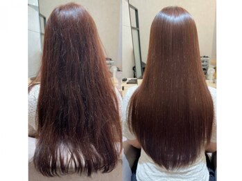 リュドール 名駅(Rue D'or)の写真/【名駅/半個室】ダメージレスストレートは前髪だけも◎全体も◎ツヤ/手触り/持ちの違いに感動の声多数!