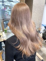 サンクマーケット 渋谷(cinq MARKET)&nbsp;渋谷ブリーチカラーハイトーンカラーマロンベージュ韓国カラー