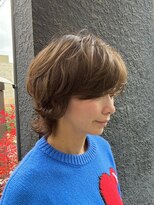 ロライマ 代官山(roraima)&nbsp;チェスナットベージュショートマッシュウルフエアウェーブ