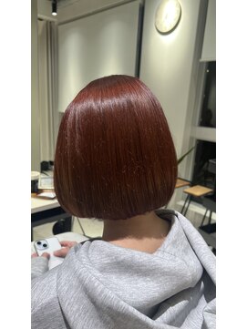 ヨキ(yoki.) レッドブラウン×ボブ【髪質改善】
