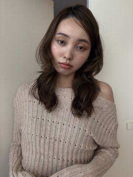 エクテ(ecouter) ロングレイヤー*アッシュブラウン