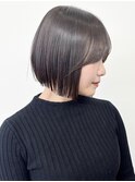 【morio松戸 石山】大人可愛い黒髪ボブ内巻きボブ丸みボブ前髪有