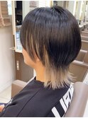 インナーカラー　ホワイトベージュ