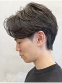 武蔵コスメンズニュアンスパーマフェザーパーマセンターパート