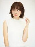 大人かわいいミディアムレイヤー