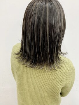 キューズ クラブ(cuz KLUB) 【cuzKLUB】ミディアムボブ×ナチュラルハイライト*