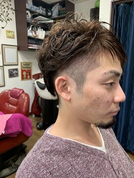 ちどり 無造作パーマ