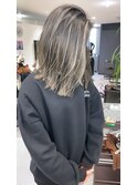 コントラストハイライト切りっぱなしセミウエット