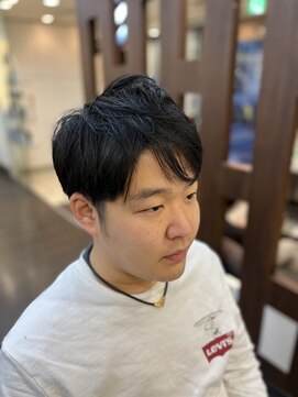 ロイヤルマン 梅田(ROYAL MAN) ナチュラルツーブロックスタイル