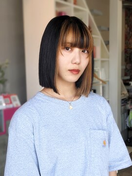 アンゼロ(UNZELO) 学割U24ポイントカラー：フェイスフレーミング×ボブ