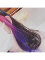 エトルバイガネイシャ(Etol by ganesha) ピンクと紫のイヤリンググラデーションカラー