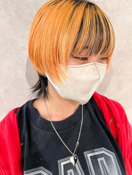 ハイプ(HYPE) 【Manae】エッジの効いたオレンジウルフ