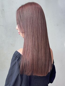 アイティーバイアルバム 下北沢店(IT by ALBUM) 艶ピンクブラウン_チェリーブラウンフェミニンロング_ba407931