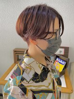 ヘアアンドスペース ベロン(hair&space velon) 赤髪ハンサムショート