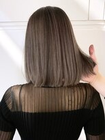 アイティーバイアルバム 松戸店(IT by ALBUM)&nbsp;エアタッチ_斜めバンググレージュカラー_ba402221