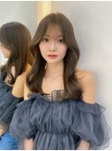 レイヤーカット×ヘーゼルベージュ_大人ガーリー